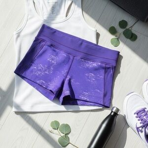 ATHLETA Women’s Purple Casual Athletic Shorts